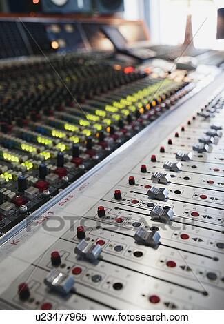 Control panel in recording studio View Large Photo Image Stock Photography - Control panel in recording studio. Fotosearch