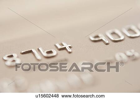 Stock Photo - Detail of credit card, studio shot. Fotosearch
