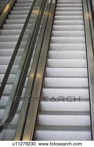 Empty escalator View Large Photo Image Stock Image - Empty escalator. Fotosearch