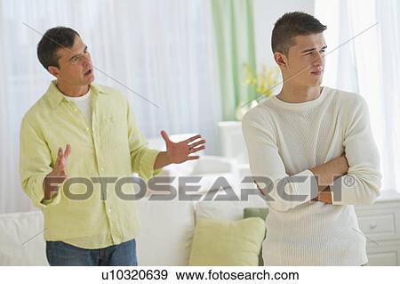Father and son (16-17) arguing View Large Photo Image Stock Photo - Father and son (16-17) arguing. Fotosearch
