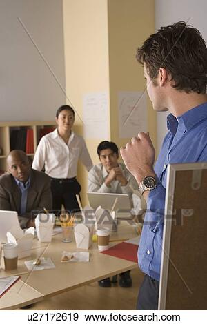 Group businesspeople brainstorming View Large Photo Image Stock Photo - Group businesspeople brainstorming. Fotosearch