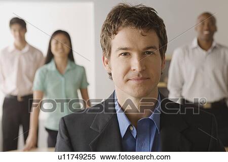Stock Photography - Group photo of business team. Fotosearch