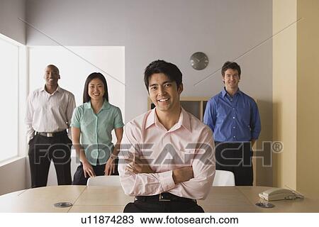 Group portrait of businesspeople View Large Photo Image Stock Image - Group portrait of businesspeople. Fotosearch