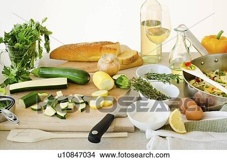 Ingredients and utensils, studio shot View Large Photo Image Picture - Ingredients and utensils, studio shot. Fotosearch