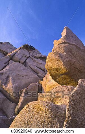 Stock Image - Land's End, huge rocks. Fotosearch