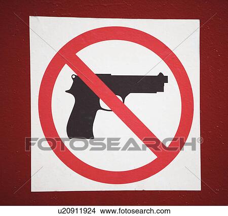 No guns allowed sign View Large Photo Image Picture - No guns allowed sign. Fotosearch