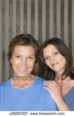 Portrait mother with adult daughter View Large Photo Image Stock Photo - Portrait mother with adult daughter. Fotosearch