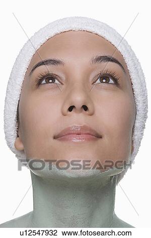 Portrait of attractive woman enjoying spa treatment View Large Photo Image Stock Image - Portrait of attractive woman enjoying spa treatment. Fotosearch