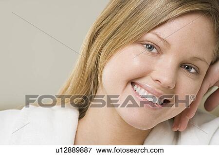 Portrait of attractive woman View Large Photo Image Stock Photo - Portrait of attractive woman. Fotosearch
