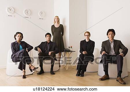 Picture - Portrait of business people. Fotosearch
