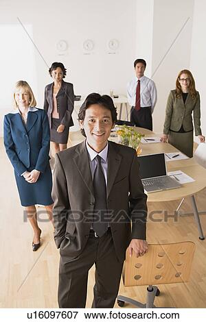 Portrait of business people View Large Photo Image Stock Photo - Portrait of business people. Fotosearch