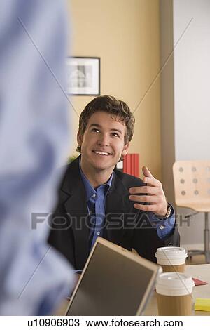 Stock Image - Portrait of businessman. Fotosearch