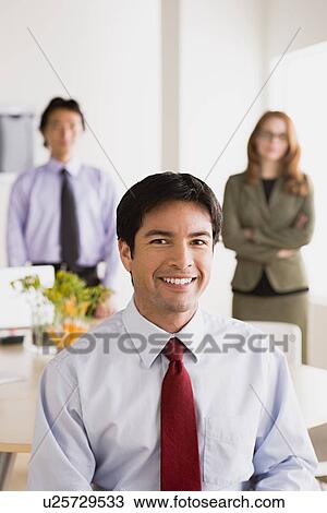 Stock Image - Portrait of businessman. Fotosearch