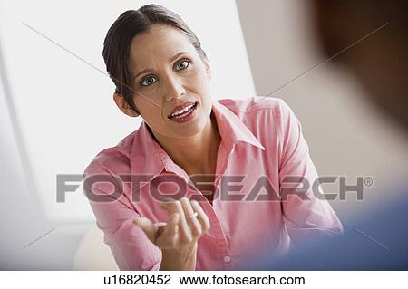 Stock Image - Portrait of businesswoman. Fotosearch