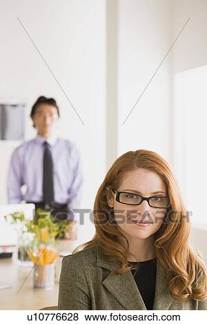 Stock Photo - Portrait of businesswoman. Fotosearch