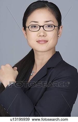 Portrait of cheerful businesswoman View Large Photo Image Stock Photo - Portrait of cheerful businesswoman. Fotosearch