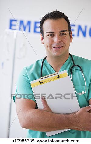 Stock Photography - Portrait of doctor. Fotosearch