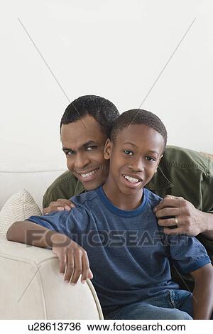 Portrait of Father and Son (12-13) View Large Photo Image Stock Photograph - Portrait of Father and Son (12-13). Fotosearch