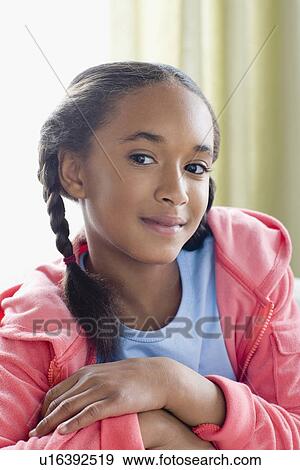 Portrait of girl (10-11) View Large Photo Image Stock Photo - Portrait of girl (10-11). Fotosearch