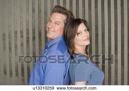 Stock Photo - Portrait of happy couple. Fotosearch