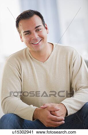 Portrait of happy man View Large Photo Image Stock Image - Portrait of happy man . Fotosearch