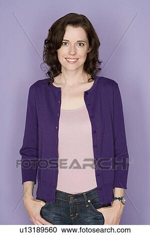 Portrait of happy mid adult woman View Large Photo Image Stock Image - Portrait of happy mid adult woman . Fotosearch