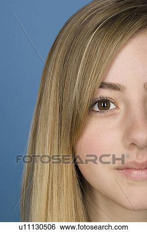 Portrait of happy teenage girl (14-15) View Large Photo Image Stock Photograph - Portrait of happy teenage girl (14-15). Fotosearch