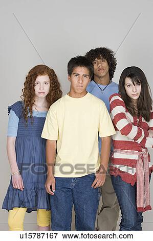 Portrait of sad teenagers (14-15, 16-17) View Large Photo Image Stock Photo - Portrait of sad teenagers (14-15, 16-17). Fotosearch