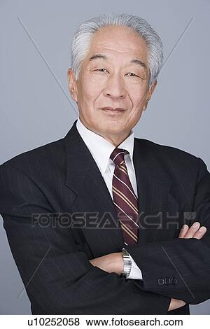 Stock Photo - Portrait of senior businessman. Fotosearch
