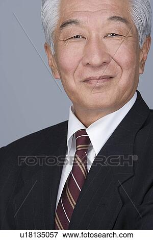 Stock Photo - Portrait of senior businessman. Fotosearch