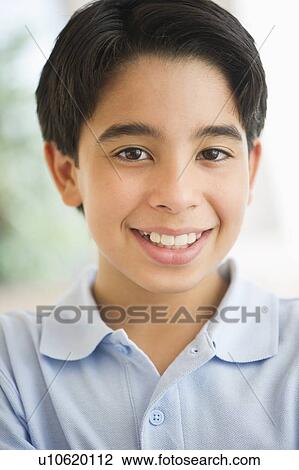Portrait of smiling boy (12-13) View Large Photo Image Stock Image - Portrait of smiling boy (12-13). Fotosearch