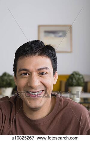 Stock Photo - Portrait of smiling man. Fotosearch