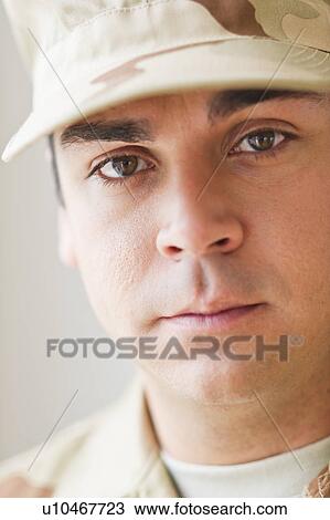 Portrait of soldier, studio shot View Large Photo Image Stock Image - Portrait of soldier, studio shot. Fotosearch