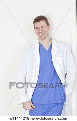 Stock Photo - Portrait of surgeon in hospital. Fotosearch