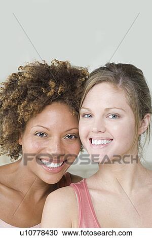 Portrait of two attractive women View Large Photo Image Stock Image - Portrait of two attractive women. Fotosearch