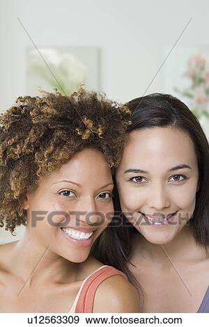 Portrait of two attractive women View Large Photo Image Stock Photo - Portrait of two attractive women. Fotosearch