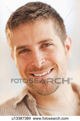Stock Photo - Portrait of young man. Fotosearch
