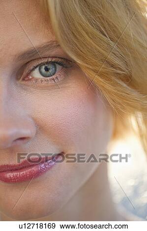 Stock Photo - Portrait of young woman. Fotosearch