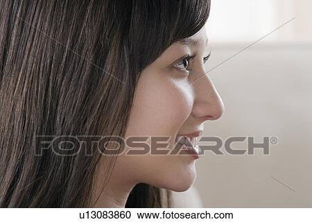 Profile of young woman View Large Photo Image Stock Image - Profile of young woman. Fotosearch