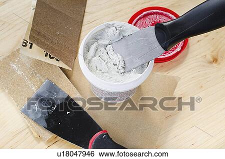 Spackle and plaster, studio shot View Large Photo Image Stock Photograph - Spackle and plaster, studio shot. Fotosearch