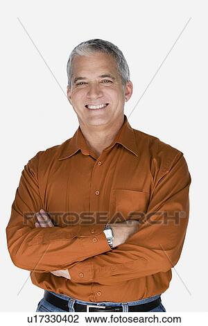 Studio portrait of mature man View Large Photo Image Stock Image - Studio portrait of mature man. Fotosearch
