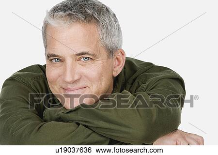 Studio portrait of mature man View Large Photo Image Stock Photograph - Studio portrait of mature man. Fotosearch