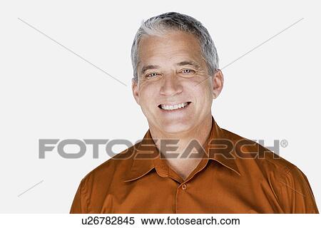 Studio portrait of mature man View Large Photo Image Stock Photography - Studio portrait of mature man. Fotosearch