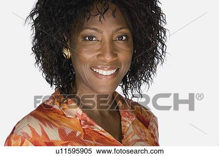 Studio portrait of mature woman View Large Photo Image Stock Photography - Studio portrait of mature woman. Fotosearch