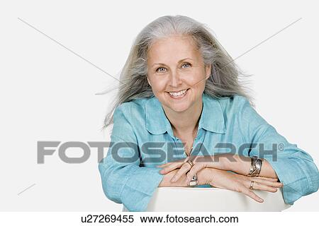 Studio portrait of mature woman View Large Photo Image Stock Photography - Studio portrait of mature woman. Fotosearch