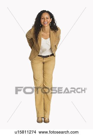 Picture - Studio portrait of mid adult woman. Fotosearch