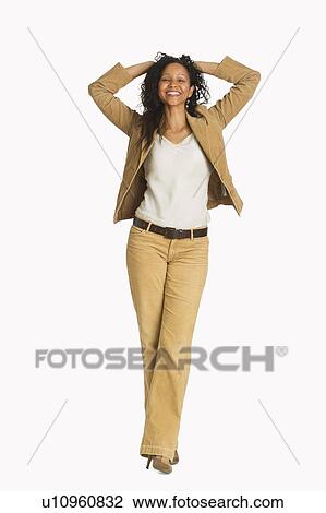 Studio portrait of mid adult woman View Large Photo Image Stock Image - Studio portrait of mid adult woman. Fotosearch