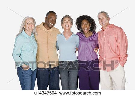 Studio portrait of senior friends View Large Photo Image Picture - Studio portrait of senior friends. Fotosearch