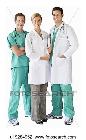 Studio portrait of team of doctors View Large Photo Image Stock Image - Studio portrait of team of doctors. Fotosearch