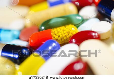 Studio shot of various pills and capsules View Large Photo Image Stock Photo - Studio shot of various pills and capsules. Fotosearch